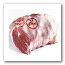 lamb leg, boned and rolled